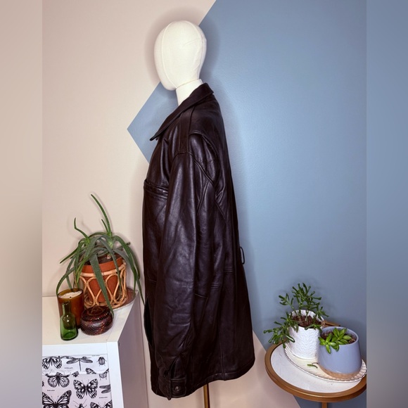 Wilsons Leather XL Tall Black Jacket Thinsulate Insulated 100% Long Car Coat - Picture 3 of 15